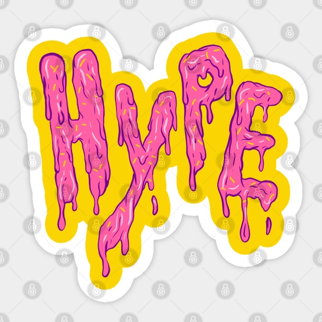 Melting Hype Sticker by yogisnanda